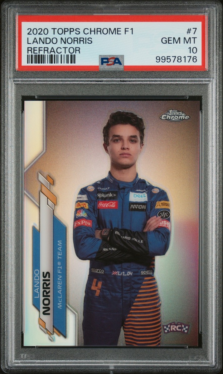 その他 PSA10 Topps  Lando Norris Refractor 2020 TOPPS CHROME FORMULA 1 REFRACTOR #7 LANDO NORRIS ROOKIE