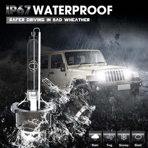 For Infiniti G37 2008-2013 Low & High Beam 6000K Front HID Headlight Bulbs White - Picture 5 of 11