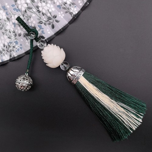 Chinese Style Long Tassel Pendant Phone Hanging Chain Lanyard Bodhi Beads - 第 9/11 張圖片