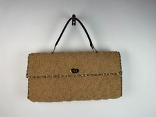 VTG 1960's Custom Hand Made Carpet Bag Boho Burning Man Hippy 20.5" X 10" X 3"