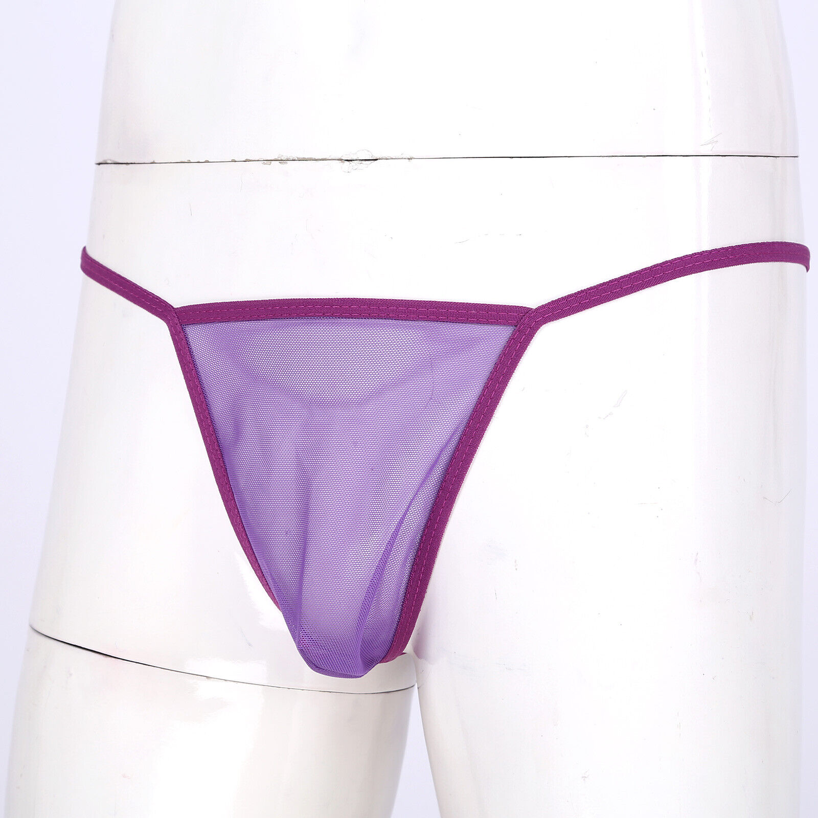 Męskie skórzane stringi kąpielowe z PVC G-STRINGS Micro Pouch Sportowe stringi T-Back Majtki - Zdjęcie 30 z 32