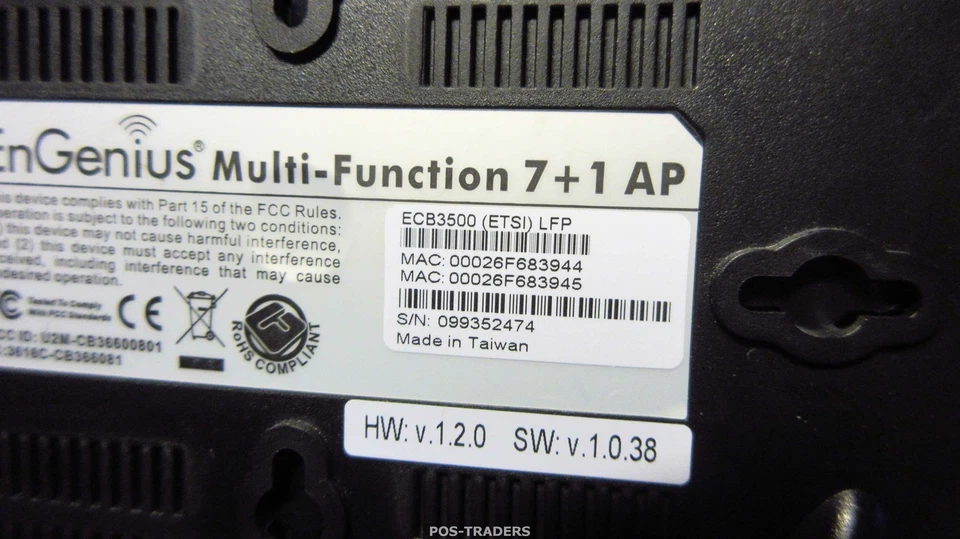 ENGENIUS ECB3500 (ETSI) LFP HW: V1.2.0 SW: V1.0.38 - 108 Mbps Wireless G Router - Bild 3 von 3