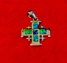 Kreuz aus Silber Jerusalem ca 2,00 ca 2,5 cm Mit Öze