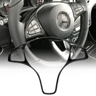 Carbon Fiber Look Regular Steering Wheel Cover Trim Fits 15-19 W166 C292 GLE350