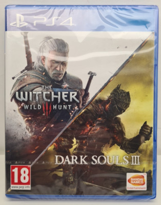     The Witcher III Wild Hunt + Dark Souls III 3 PS4 Playstation 4 2 in 1 NEU