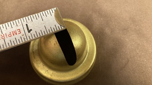Vintage Antique Brass Kerosene Oil Lamp Burner Cone Cap Part - Picture 5 of 14