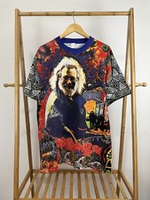 RARE VTG Grateful Dead Jerry Garcia Heaven Smiles 1995 AOP All Over T-Shirt