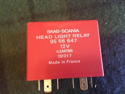 Saab c900 Red Top Headlight Relay
