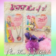     NWT JOJO SIWA BFF LOT Best Friends Necklace  Keychains  PLUS 3 FREE GIFTS 