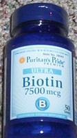 2 Bottles Puritan's Pride Biotin 7500 Mcg Hair Skin Nails (growth Strength) 2 Bottles Puritan's Pride Biotin 7500 Mcg Hair Skin Nails (growth Strength)