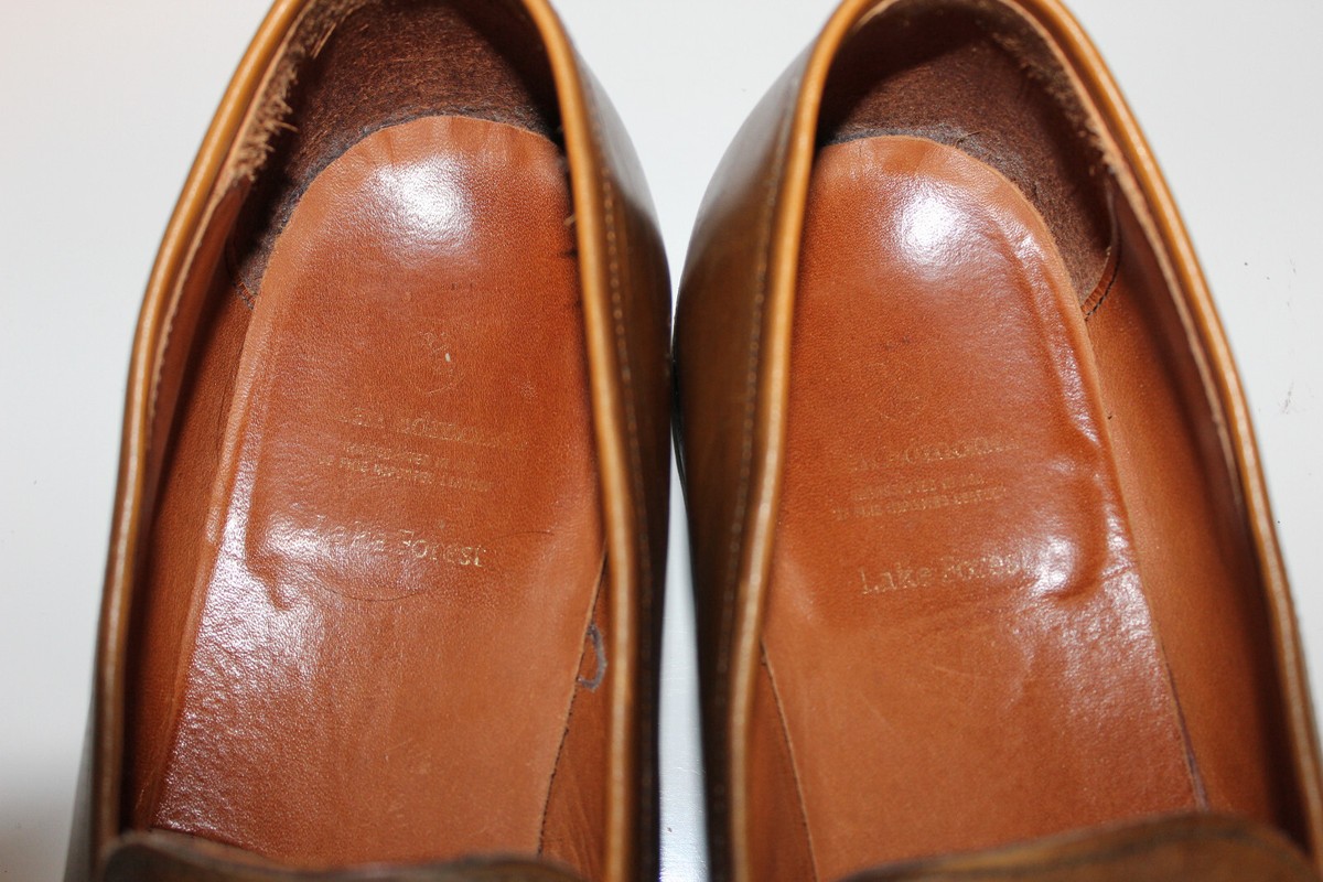 Allen Edmonds Lake Forest Penny Loafers Mens 9.5 D Brown Leather Slip On Shoes Allen Edmonds Cavanaugh Pinch Penny Slip-on Loafer - Walnut  main image 4
