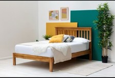 Solid Oak Wooden Bed - King Size Bed