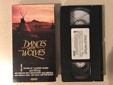 Dances with Wolves VHS, 1990 Kevin Costner, Mary McDonnell