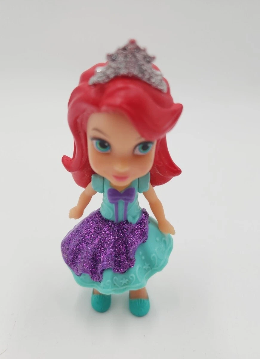 Disney Princess Toddler Sparkle Purple Mini Ariel Posable Doll Toy