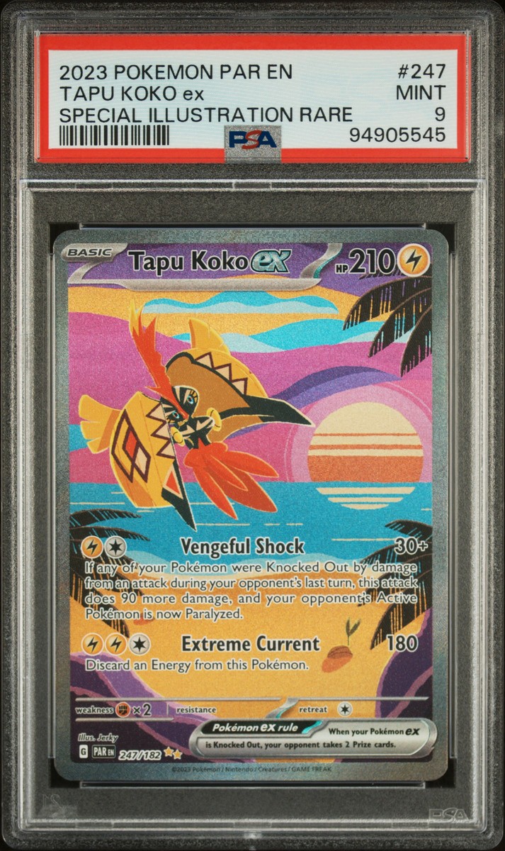 てぷぷ　1125 PSA 9 Tapu Koko Ex Special Illustration Rare 247 2023