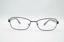 Vintage Vogue VO 3916 Blue Silver Oval Glasses Eyeglass Frame NOS