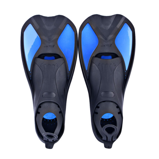 Diving Swimming Fins Adults Flexible Submersible Foot Flippers (Blue XL) #Q