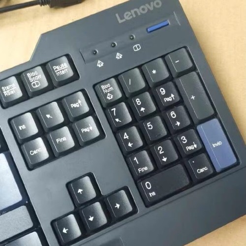 Original Lenovo USB fingerprint Reader Wired Keyboard KUF-1256 - Italian Layout - Picture 4 of 7