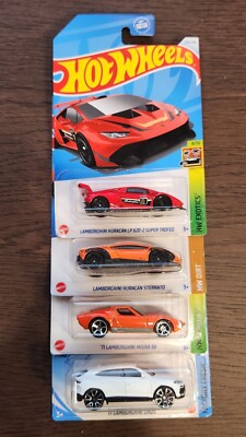  Hot Wheels Lamborghini Huracan Super Trofeo STERRATO Miura URUS* Lot x 4 **  