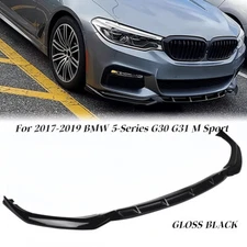 For BMW 5 Series G30 G31 G38 540i M Sport 17-19 MP Style Gloss Front Bumper Lip