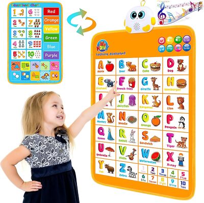 Electronic Alphabet Wall Chart Talking ABC Interactive Alphabet Poster at