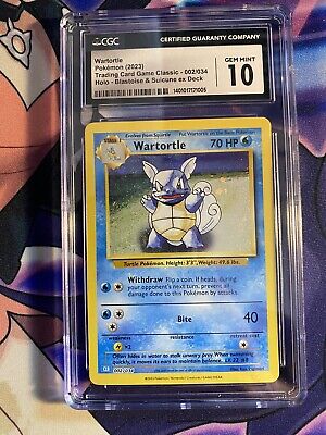 Wartortle 002/032 Pokemon TCG Classic: Blastoise Holo Wartortle 002/032 Pokemon TCG Classic: Blastoise Holo