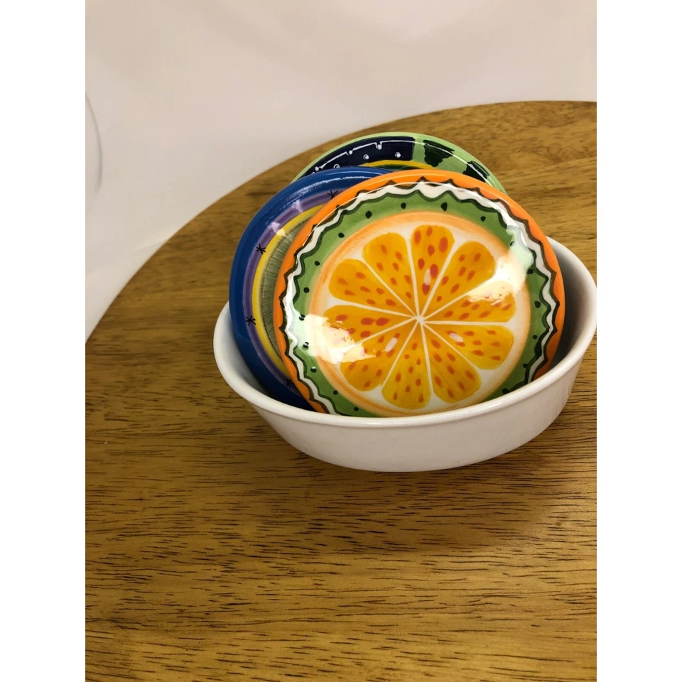 Posavasos de frutas pintados a mano (3) y Create & Barell Foto 3 de 4