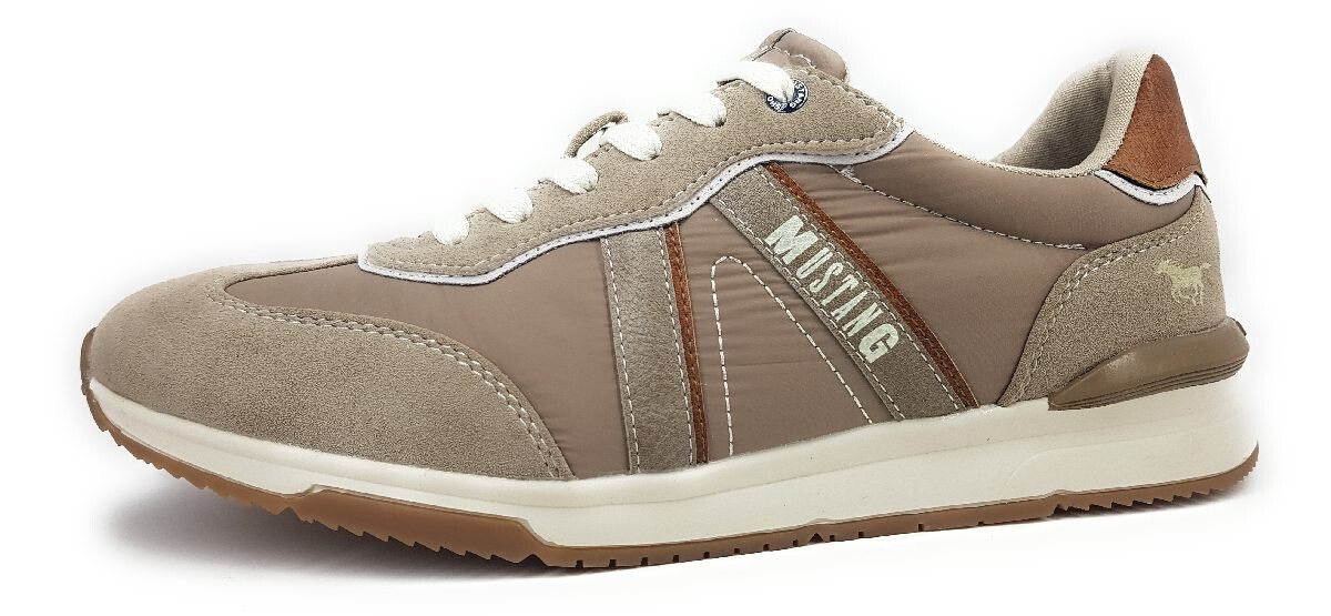 Кроссовки Mustang Herrenschuhe Schnürschuhe Бежевый Freizeit