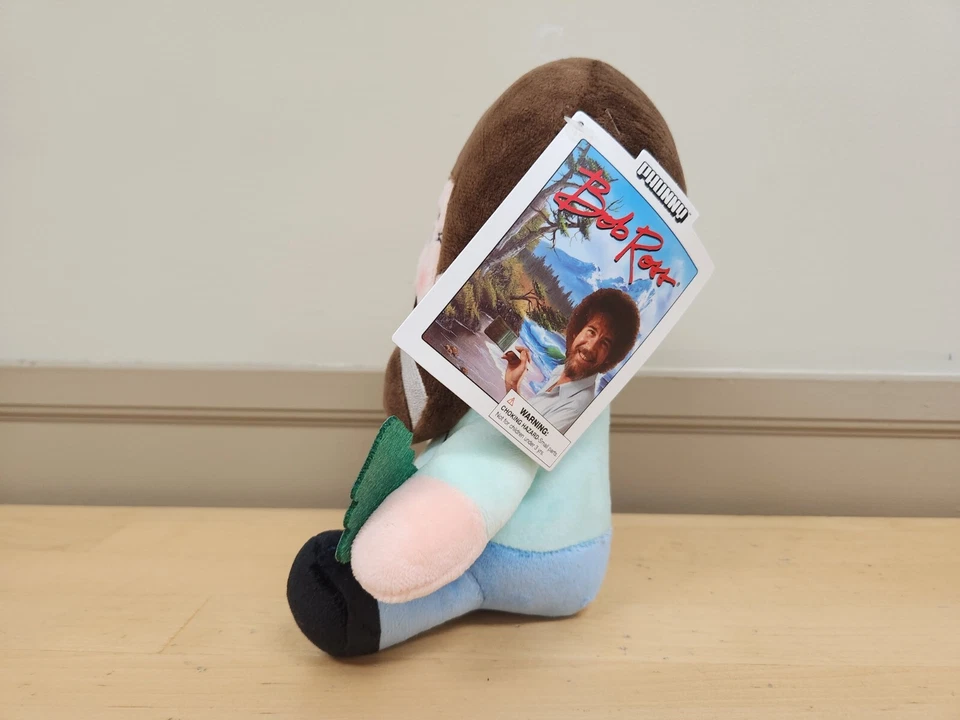 Bob Ross Kidrobot® Plush Doll, The Joy of Painting -New -8.5" tall - Image 2 of 4