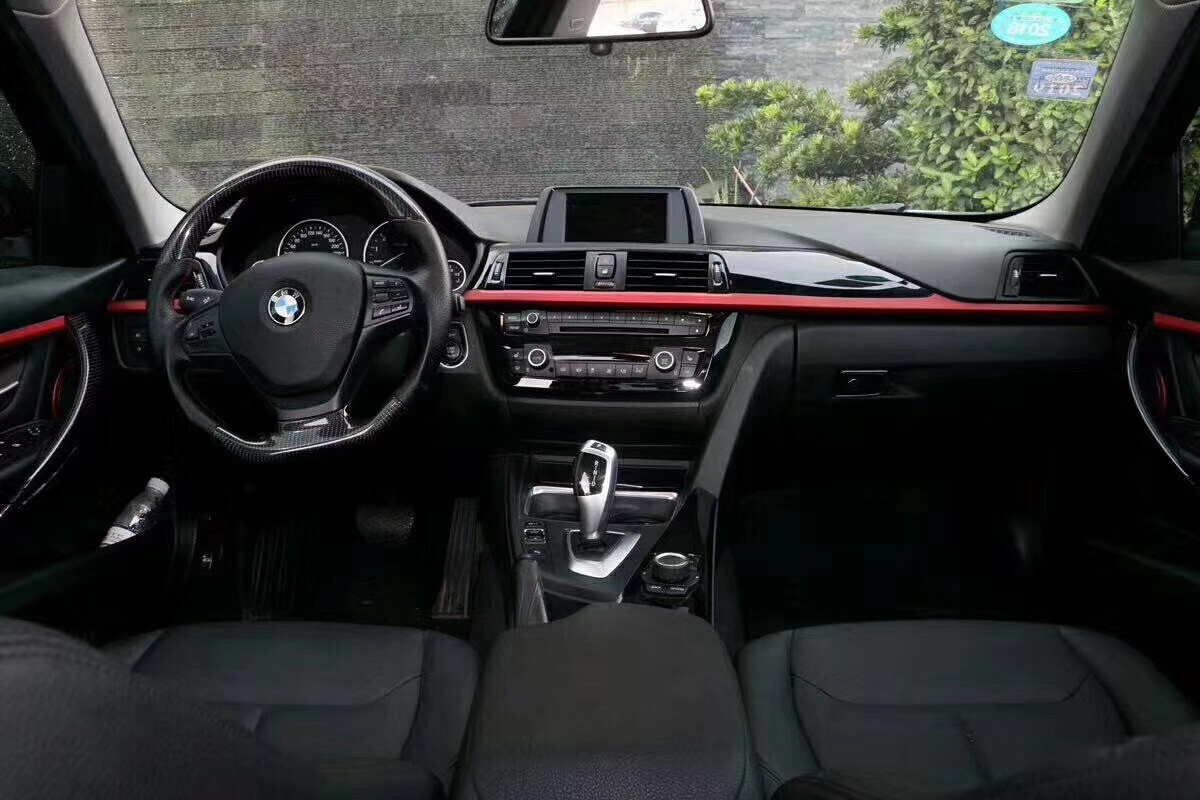 FOR BMW F30 F31 F34 M PERFORMANCE GLOSS BLACK RED SPORT INTERIOR