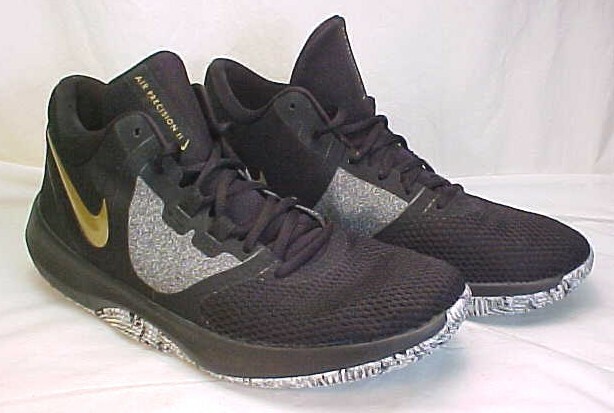 nike air precision 2 black and gold
