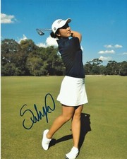 LPGA GOLFER SU-HYUN OH HAND SIGNED 8x10 PHOTO w/COA WOMEN'S GOLF PROOF 