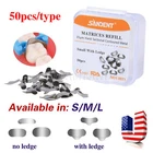 50PC Dental Metal Matrices Matrix Band Sectional Contoured Refill 35μm USA
