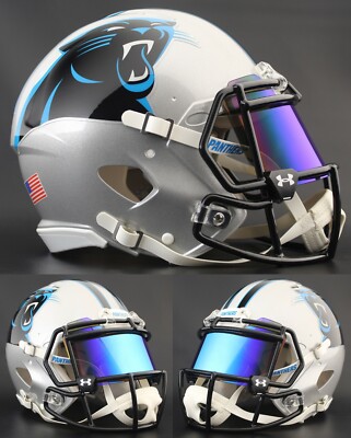 CAROLINA PANTHERS NFL Football Helmet with REVO ICE BLUE