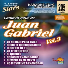 Karaoke Latin Stars 205 Juan Gabriel Vol.3