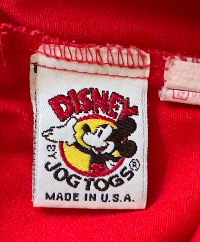 Vtg 80s Walt Disney Mickey Mouse Shorts Red Boy Girl Kids Child Toddler Sz 3T - Picture 5 of 5