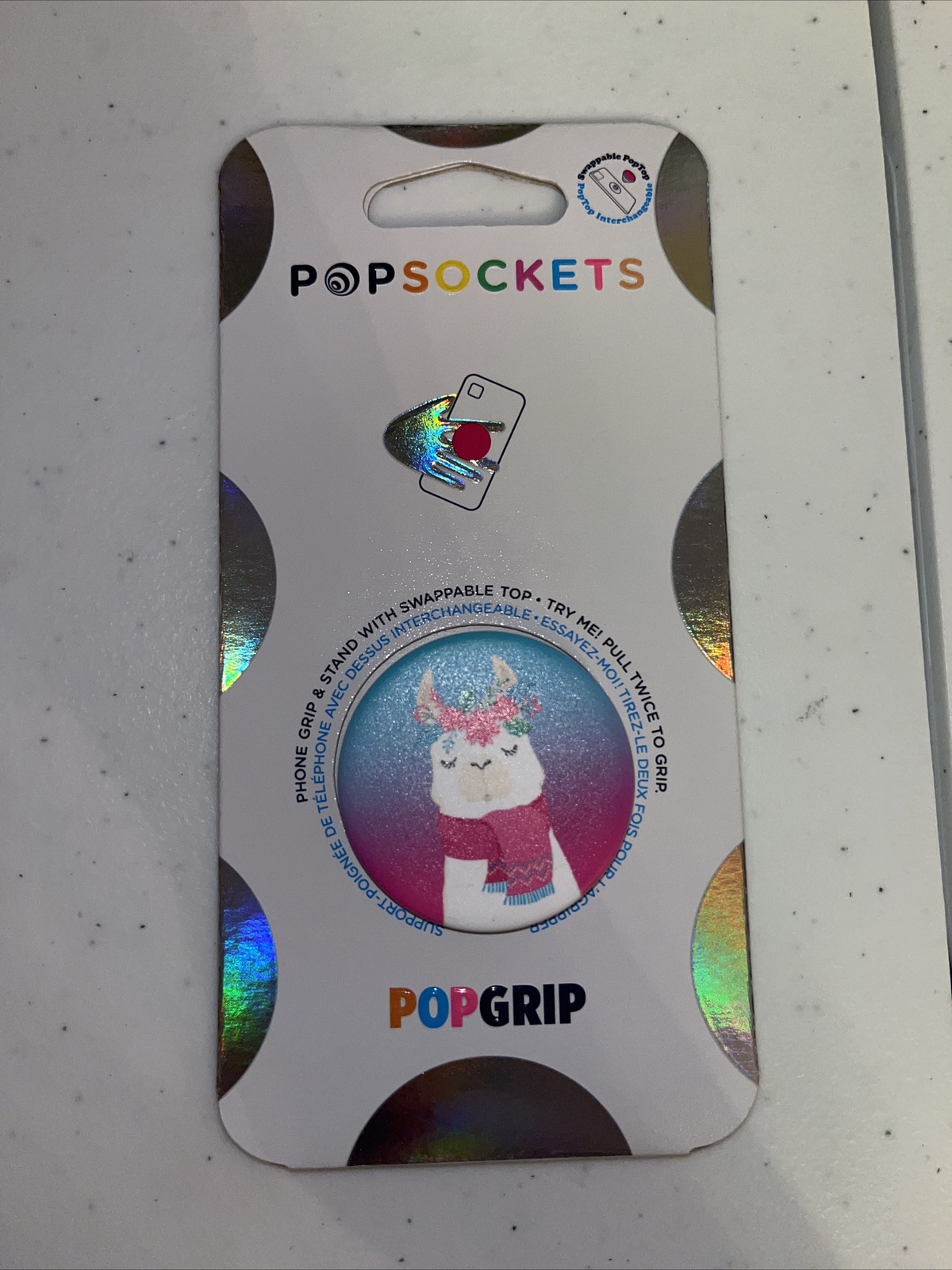 PopSocket Swappable Phone Grip & Stand - HOLI LLAMA-image