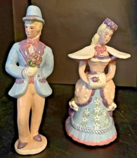 Vintage Kay Finch California Courting Couple Set of 9" Pottery Figurines