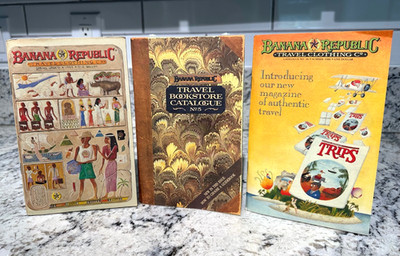 BANANA REPUBLIC Vintage 1988 Catalogs Spring Update Summer Bookstore #5 GUC USA
