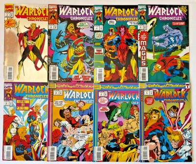 WARLOCK CHRONICLES (1993) 8 ISSUE COMPLETE SET #1-8 MARVEL COMICS