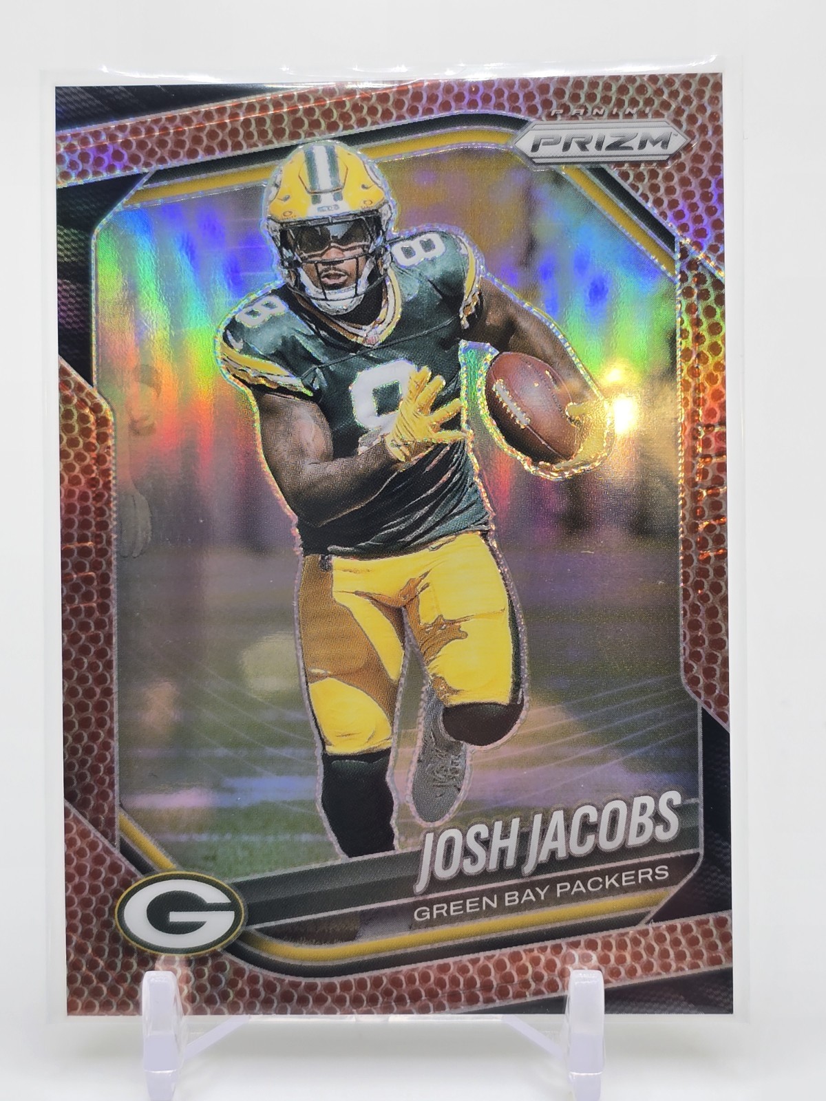 2025 Panini Prizm - Josh Jacobs Pigskin Prizm 022/180 Green Bay Packers #188