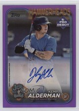 2024 Topps Pro Debut Purple Foil Auto /299 Kemp Alderman #PD-150 Auto 1f5h