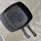 Wagner Ware Sidney 0 Square Cast Iron Skillet #1218 B Vintage Frying Pan 9-1/2"