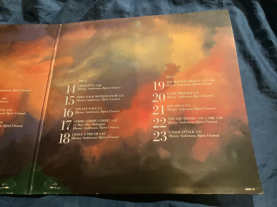 ABBA The Singles - The First Ten Years 2LP vinyl 1982 EPIC ABBA 10 - Image 4 of 4