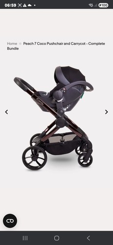 iCandy Peach 7 Pushchair & Accessories Bundle In Coco New - Picture 7 of 8