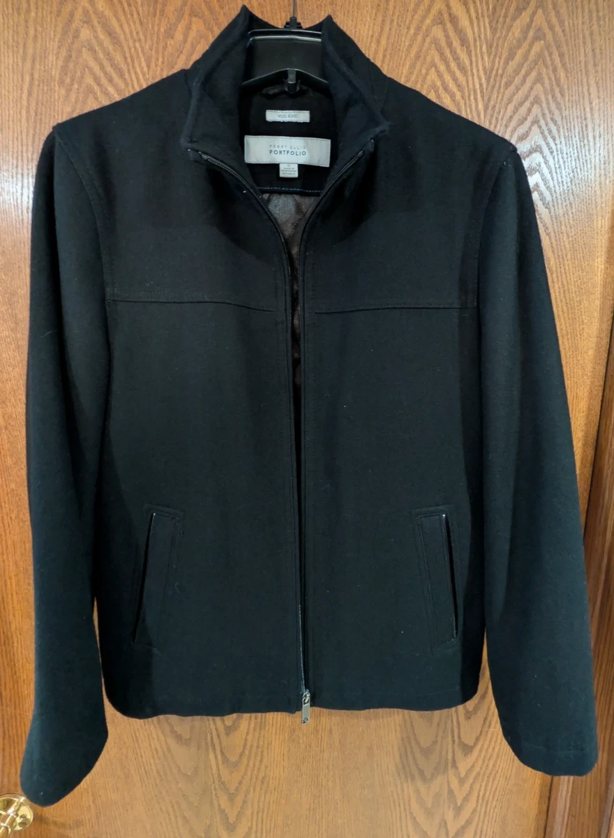Perry Ellis Wool Outer Shell Coats, Jackets & Vests Overcoat for