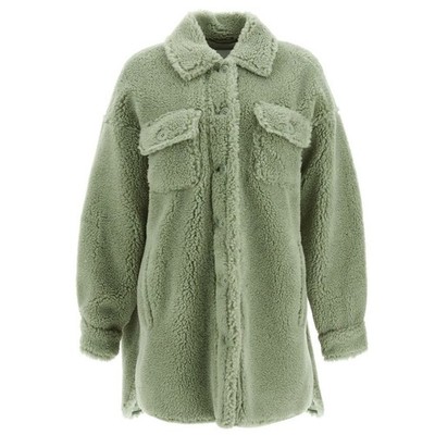 Stand Studio SABI Fell Teddy Jacke grün 61179 9040 55100 57551817