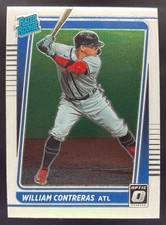 2021 Panini Donruss Optic William Contreras #80 RC Rated Rookie Braves