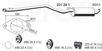 MittelschalldäMpfer Ernst 331241 FüR Transit Ford Tourneo Connect Tdci Tddi