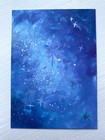 ACEO Original Galaxy Cosmic Stars Clouds Ethereal Oil Pastel Art by Hannah Rowan — photo 2